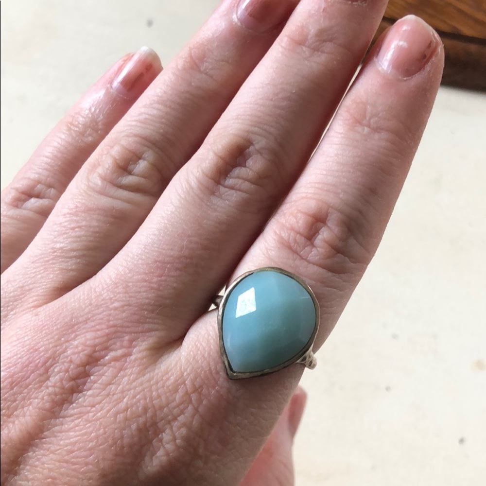 Turquoise Teardrop Ring